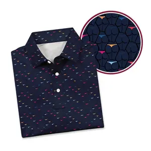 Merica Butt Print Golf Polo – Lightweight Men's Short Sleeve Polo for Comfortable Everyday Wear