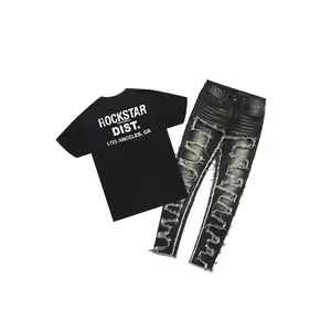 Lake Black/Grey T-Shirt/Slim Fit Jean Bundle