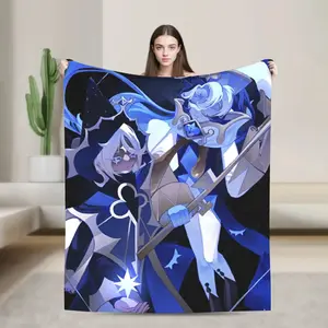 Shadow Milk Cookie Run Kingdom Blankets Autumn/Winter  Portable Warm Throw Blankets for Home Car Rug Piece  Lightweight, soft, skin-friendly and breathable