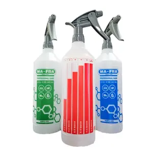 MA-FRA 1L Dilute Bottle with Sprayer | Graduated Mixing Bottle | Chemical-Resistant Trigger | 1:1 to 1:20