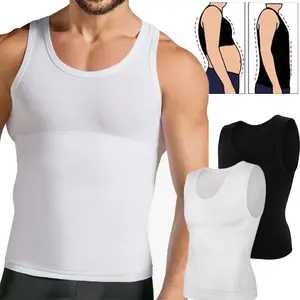 Compression Shirt Men Undershirt Body Shaper Vest, Gynecomastia Compression Tank Top, Shapewear Tummy Control Menswear Slim Fit