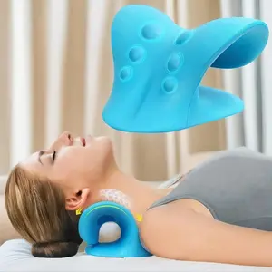 C-Shaped Neck Shoulder Relaxer Pillow, Portable Neck Support Pillow for Home Travel Office, Body Care Relaxing Tool, Neck Rest Cushion