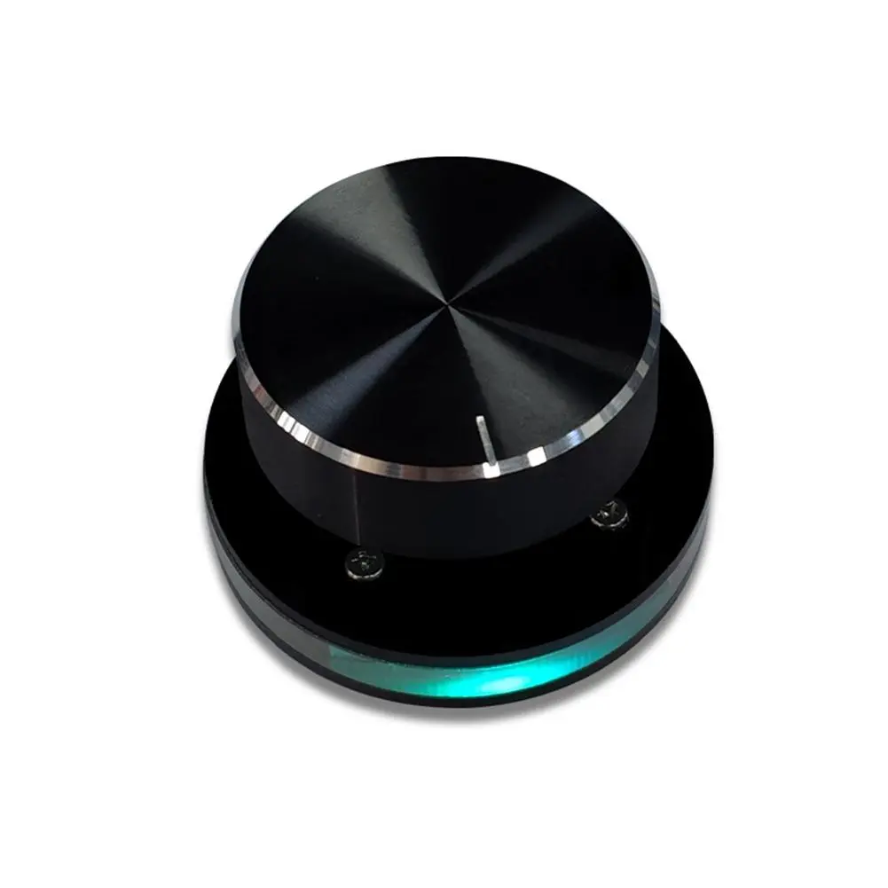 USB Volume Controller, Aluminum Alloy Multimedia Audio Knob with Programmable Keys and RGB Lighting, Plug and Play for PC, Notebooks, Tablets, and Android