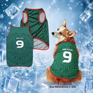 1pc Football Style Dog Summer Clothes, Ideal for Outdoor Activities, Keeps Dogs Cool and Comfortable, Perfect for Hot Weather, Costume