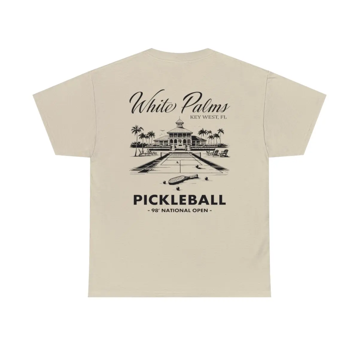 White Palms Key West Florida Pickleball T-Shirt