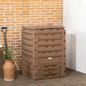 120-Gallon Outdoor Compost Bin  (Brown)