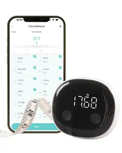 Gdncbm Smart Body Measuring Tape - Bluetooth Measuring Tape for Body Measurements with App - LED Display and Locking Retractable Measure for Weight Loss/Fitness - 60in/150cm