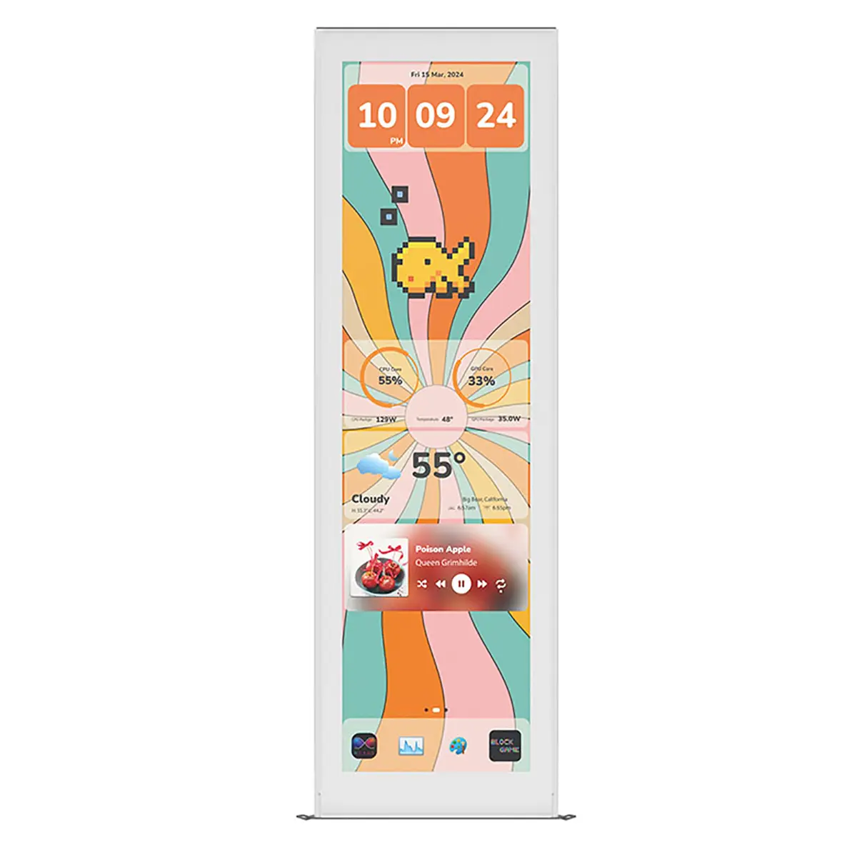 HYTE 14.9" 2.5K Touchscreen IPS LCD Display Upgrade for Y70 Series Computer Case