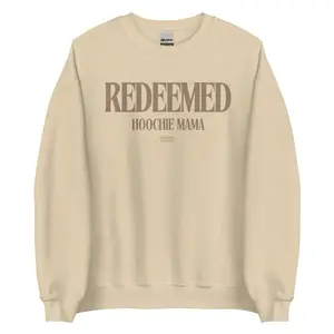 REDEEMED Hoochie Mama Crewneck Sweatshirt for Women Comfortable Casual Wear