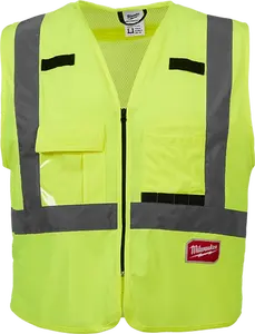 Milwaukee 48-73-5061 S/M - Class 2 High Visibility Yellow Safety Vest