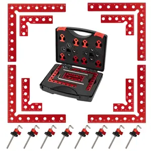 Corner Clamps for Woodworking,8pcs corner clamps With Box, 5.5"& 3.14"Aluminum Alloy 90 degree right angle clamp, Positioning Square Tools for Frame, Cabinets, Drawers,Box