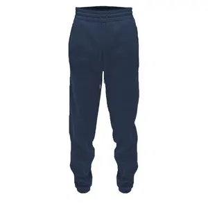 Weiv Athletic Men's Solid Sweat Pant Joggers - Navy Blue, 100% Polyester, Elastic Waist & Ankles, Drawstring, All Seasons Activewear