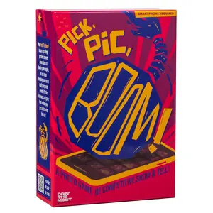 Pick, Pic, Boom!: Hilarious Party Card Game of Competitive Show and Tell. Fun for Teens, College Students, Office Parties, or Family Game Nights. Ages 13+