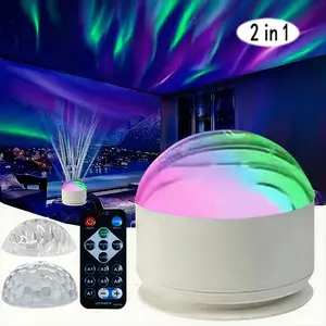 Create Romance! Upgraded 2-in-1 Aurora Projector & Wave Light with  Remote + USB, Perfect Valentine's Night Mood for Bedroom!