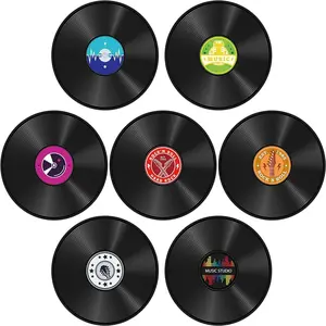 14pcs Records Poster for Wall Decoration Room, Wall Art Stickers, Rock and Roll Music Cutouts for Party Decor, Perfect for Music Lovers and Events