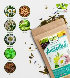 Compuesto Ansiedad Herbal Compound Tea 4 oz.-113g Natural Mexican Herb Hierba Wild Crafted
