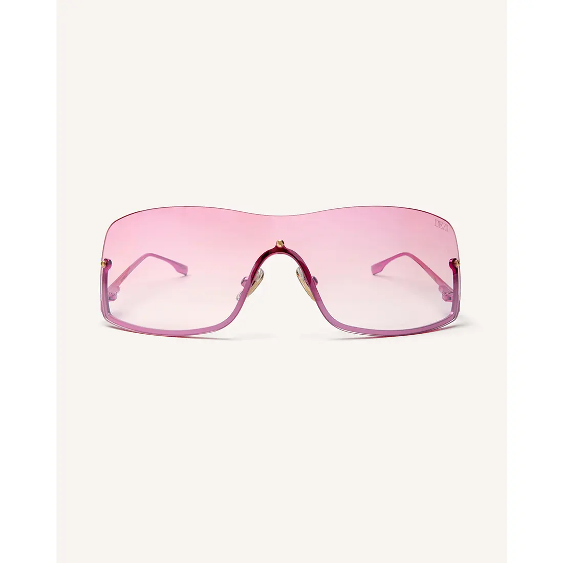 DEZI REVERSE - Rimless Shield Sunglasses