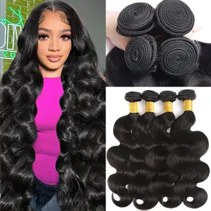 Human Hair 12A Grade Body Wave Bundles  Unprocessed Body Wavy Human Hair Bundles Body Wave Human Hair Extensions summerwins