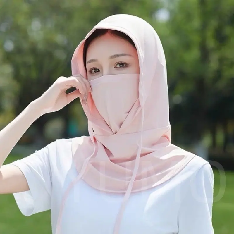 3-In-1 Ice Silk Convertible Balaclava Face Mask, Windproof UV Protection Full Head Cover, Breathable Lightweight Outdoor Gear For Cycling, Skiing, Running And Multi-Scenario Sports Activities