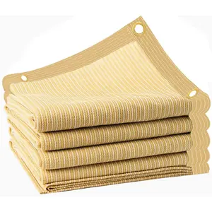 90% 10x20ft Sun Shade Cloth for Deck Backyard Shade Privacy Screen Pergola Shade Cover Beige