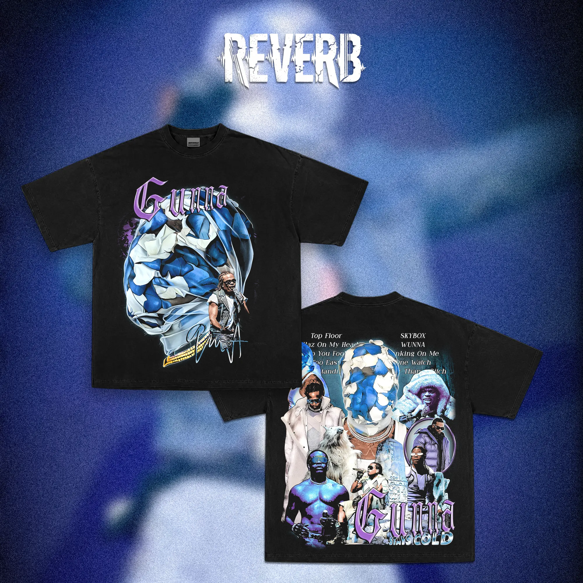 [REVERB] Wunna Vintage Graphic T-Shirt, Retro Hip Hop Rap Tee, Y2K Oversized Washed Cotton Shirt, Atlanta Trap Music Streetwear, Unisex Music Merch