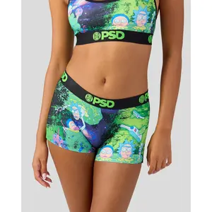 PSD Womens Rick & Morty Portal Void Boy Short Underwear - Comfortable, Breathable, Ultra-light Fabric