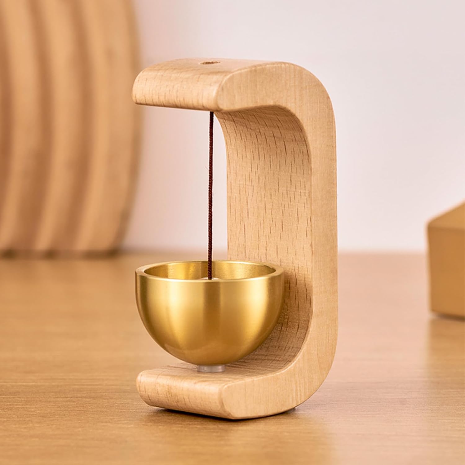 Magnetic Door Chime Bell, Wooden Shopkeepers Bell for Door Opening - Ding Ding Sound