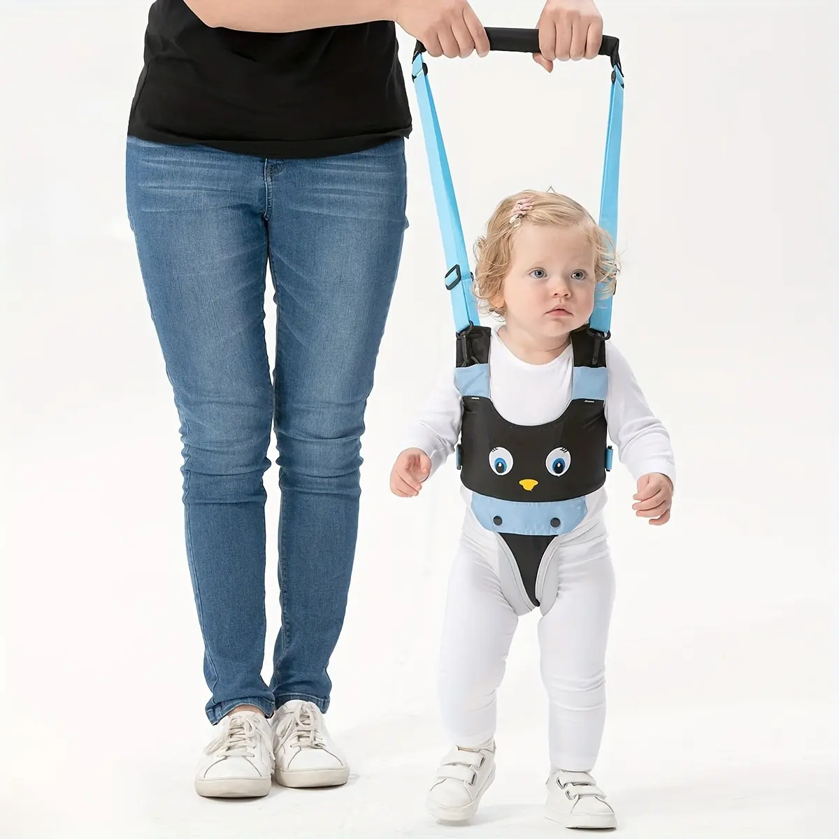 Youngsters's Sling Handheld Learning Assistant Walker Safety Belt, Auxiliary Belt Walking Trainer Tool, Helps Youngsters Walk, Learning Walking Support Auxiliary Trainer Tool, Suitable for 7-24 Months Old, Suitable for Summer, Youngsters Learning Tools