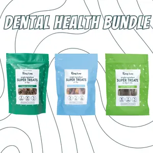 NEW Dental Health Treats Bundle 3 Pack, 100% USA, Human-Grade Single Ingredient Treats for Dogs and Cats