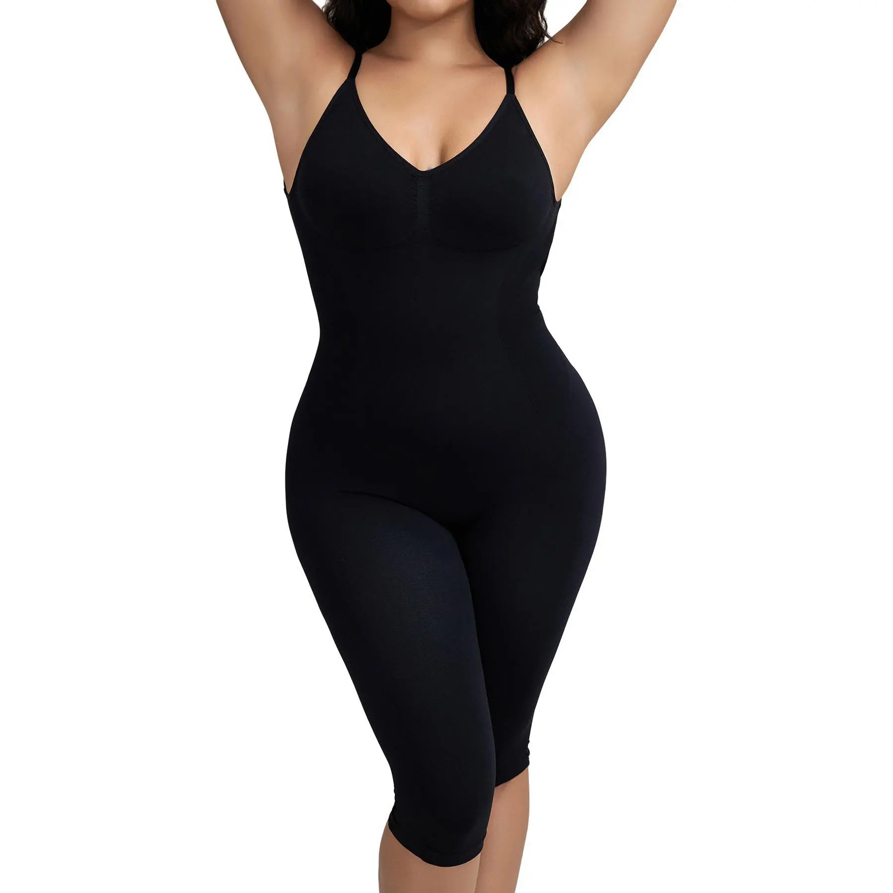 MUEE Women's Shapewear Hip Lifting High Stretch Backless Seamless One Piece, Low Back Tummy Tuck Curve Shapewear One Piece, Compression Comfort Sexy Womanswear