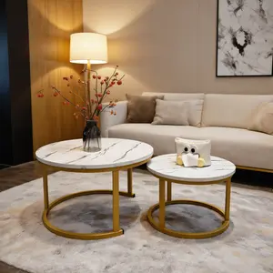 Multi functional combination coffee table, a stylish modern living room table set of two, suitable for living rooms, study rooms, bedrooms, and offices