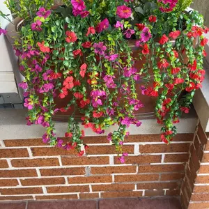 Artificial Flower (16pcs/set), Faux Flower, Decorative Flower for Home Garden, Porch, Window Box, Yard and Seasonal Celebrations, Spring/Summer Decoration, Fruit, Artificial Flower Plant #GLOBAL PICKS