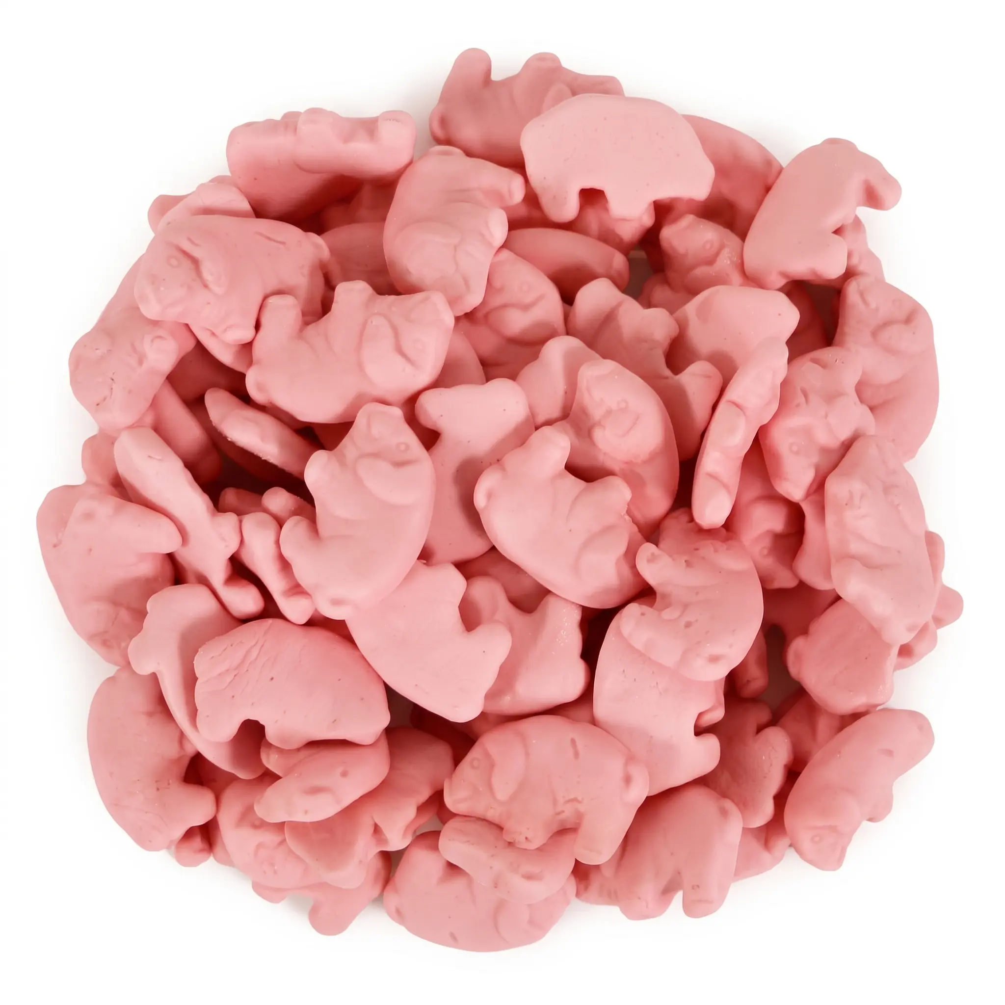 Gummy Pink Pig Candy Soft Chewy Fruity Gummy Candy
