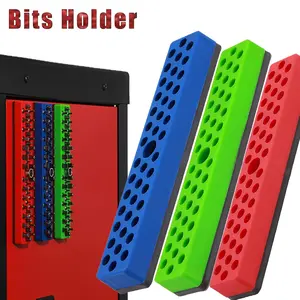 Magnetic Hex Nut Driver Holder Set, Quick Access Tool Storage, Screwdriver Bit Clip, Compatible with 1/4 Inch Drill Press, Garage & Workshop Use