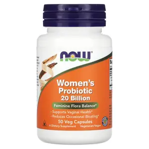 NOW Foods Woman's Probiotic, 20 Billion, 50 Veg Capsules
