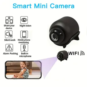 Wireless WiFi Security Camera, Home Safety Monitor, 140° Wide Angle, Android APP Compatible, USB Powered, Smart Night Vision, Remote Access, Wireless Indoor Camera, Monitoring Camera