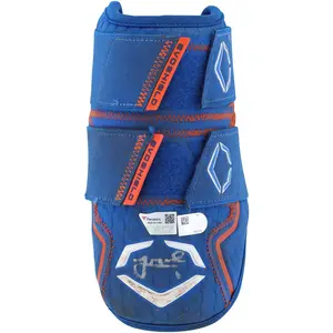 Jeff McNeil New York Mets Autographed Game-Used Blue Evoshield Elbow Guard from the 2023 MLB Season - Fanatics Authentic Certified