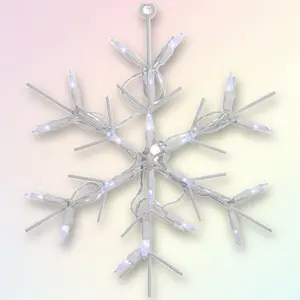 Northlight 13" Whe LED Lighted Snowfke Christmas Window Silhoue