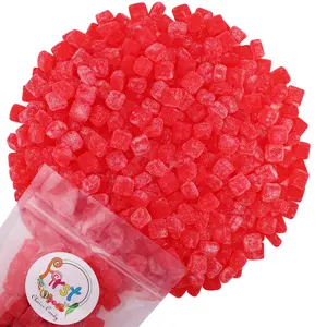STRAWBERRY SOUR CHEWY CUBES CANDY 2 LB Snack Sweet Soft