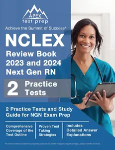 USED-NCLEX Review Book 2023 and 2024 Next Gen RN: 2 Practice Tests and Study Guide for NGN Exam Prep [Includes Detailed Answer Explanations] by Lefort, J. M. (Paperback)
