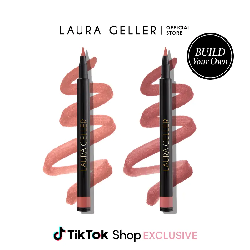 Laura Geller Lasting Love Lip Color Duo (2PC) - Build Your Own Long-Lasting Lip Stain and Liner 2-in-1