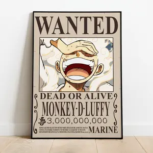 Luffy wanted poster