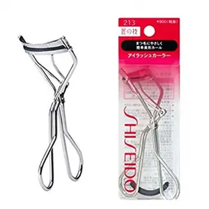 Shiseido 213 Eyelash Curler for Enhanced Beauty w/ ONE Refill Rubber Pad - Premium Quality - Makeup, Cosmetic Durable Silicone