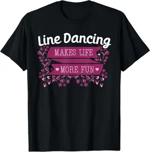 100% Cotton Line Dancing Performer Choreographed Group Dance Teacher T-Shirt Casual Breathable Top Casual Breathable Design