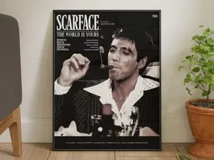 Scarface Moive Poster, FHD Wall Decor Wall Hangings, Museum Poster, Poster Decor Room, Movie Poster