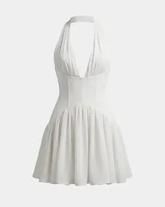 The Halter Corset Mini Dress