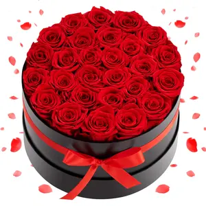 fathersdaygift  VEVOR Forever Flowers, 27 Preserved Roses in a Box, Eternal Flowers Immortal Bouquet Birthday Present for Delivery Prime Women Her Wife Mothers, Anniversary, Valentine's Day, Christmas, Red