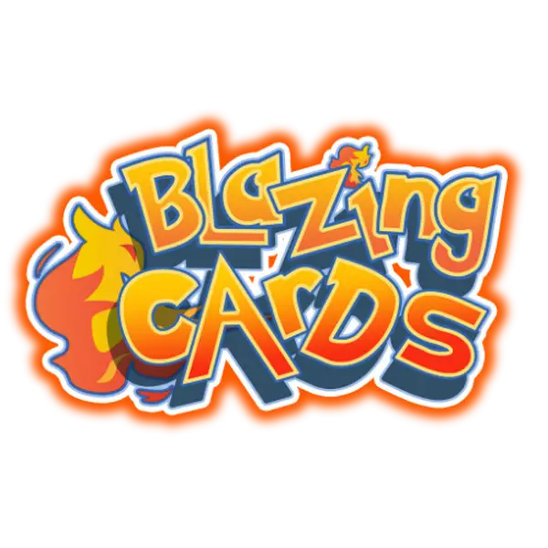 Blazing Cards Retro Logo Sticker *Limited Quantity*
