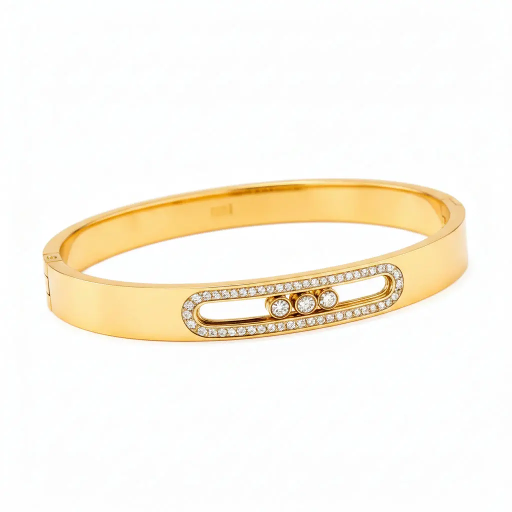 Luxe Crystal Bangle Bracelet