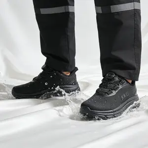 【2026 New Arrivals】Men's Non Slip Work Shoes Waterproof Slip-On Sneakers for Kitchen Restaurant Chefs Nurses with Arch Fit Support Orthopedic